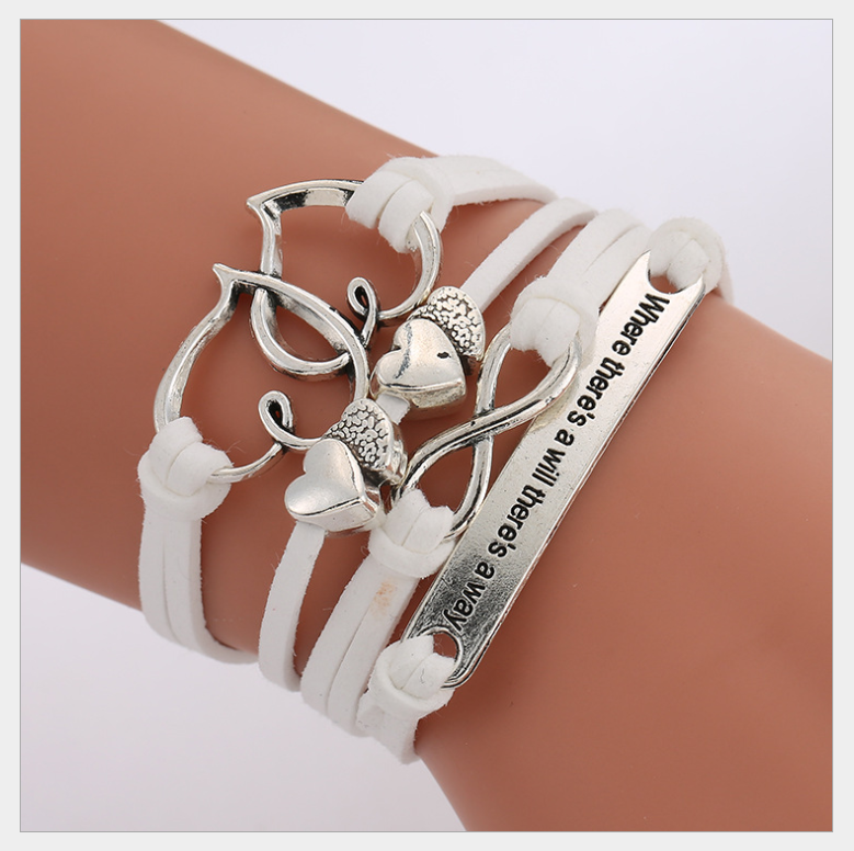 European and American big-name multi-layer woven bracelet bracelet rope
