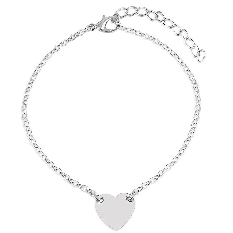 Minimalist Love Heart Anklet Bracelet