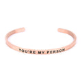 YOU'RE MY PERSON Lettering Bracelet