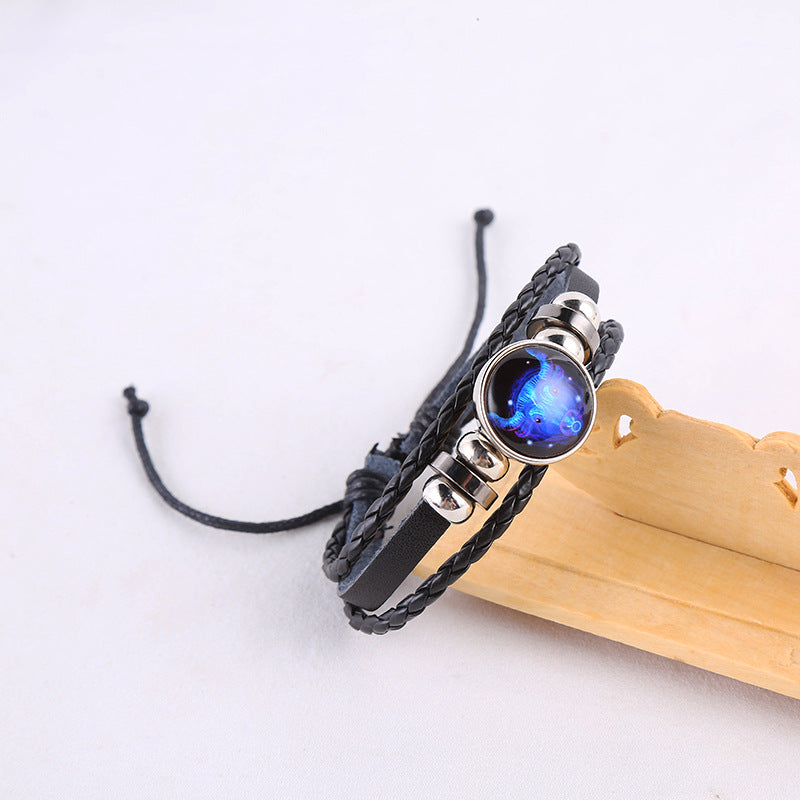 Creative Fashion Trend Twelve Constellation Luminous Bracelet