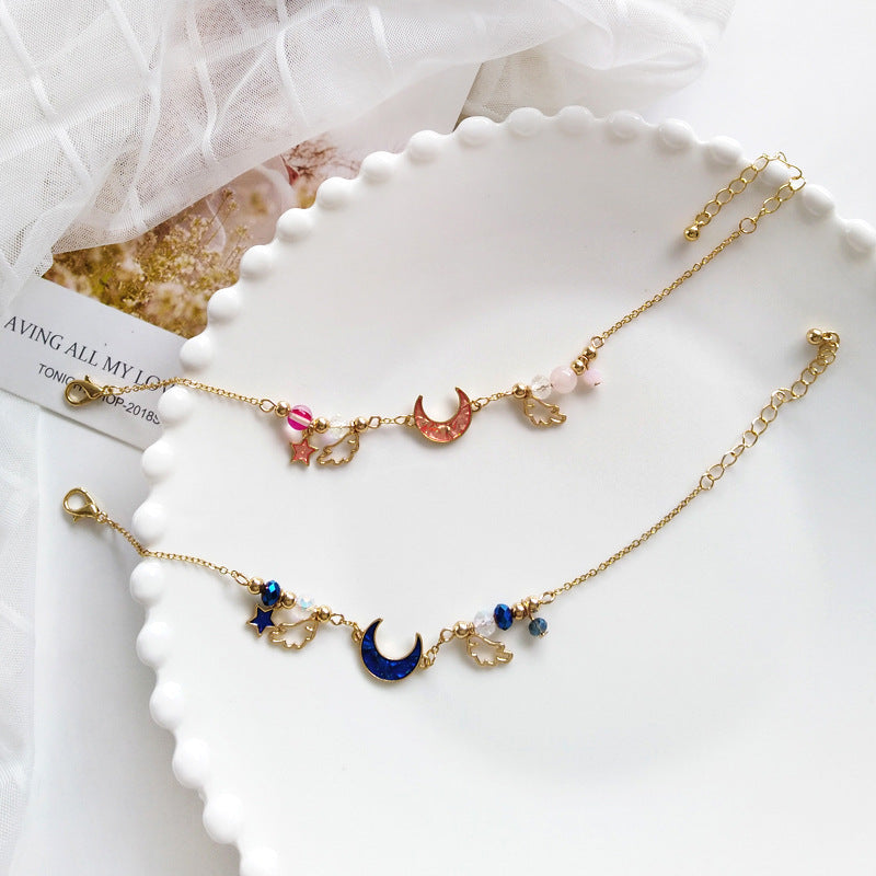 Fantasy Moon Star Bracelet Wing Crystal Ball Accessories