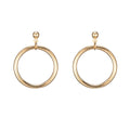 Metal ring earrings