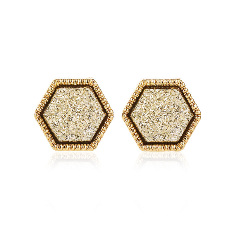 Female Symphony Hexagon Star Earrings