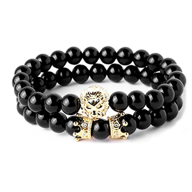 Frosted Natural Stone Micro Inlaid Zircon Bracelet