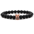 Zircon Crown Volcanic Stone Bracelet