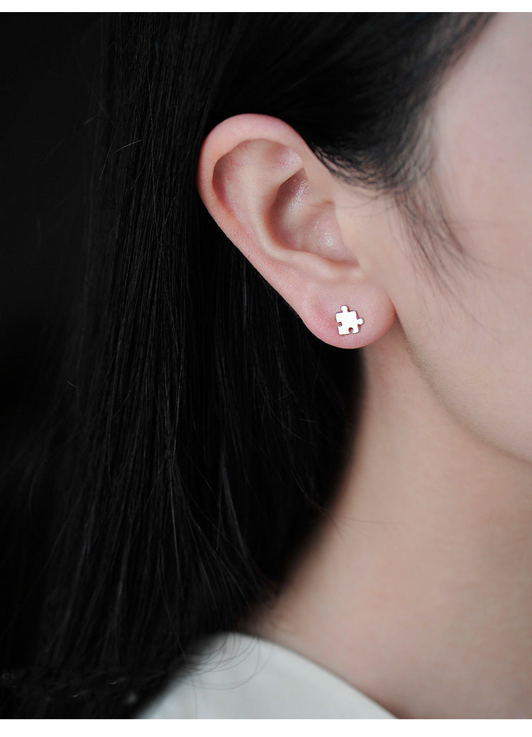 Personality geometric irregular earrings