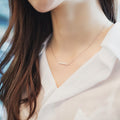 One word necklace simple short clavicle chain