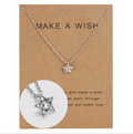 New hot star paper card necklace series Multi-set diamond pendant clavicle chain Women's personalized jewelry wholesale