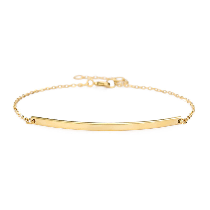Simple stainless steel ladies bracelet