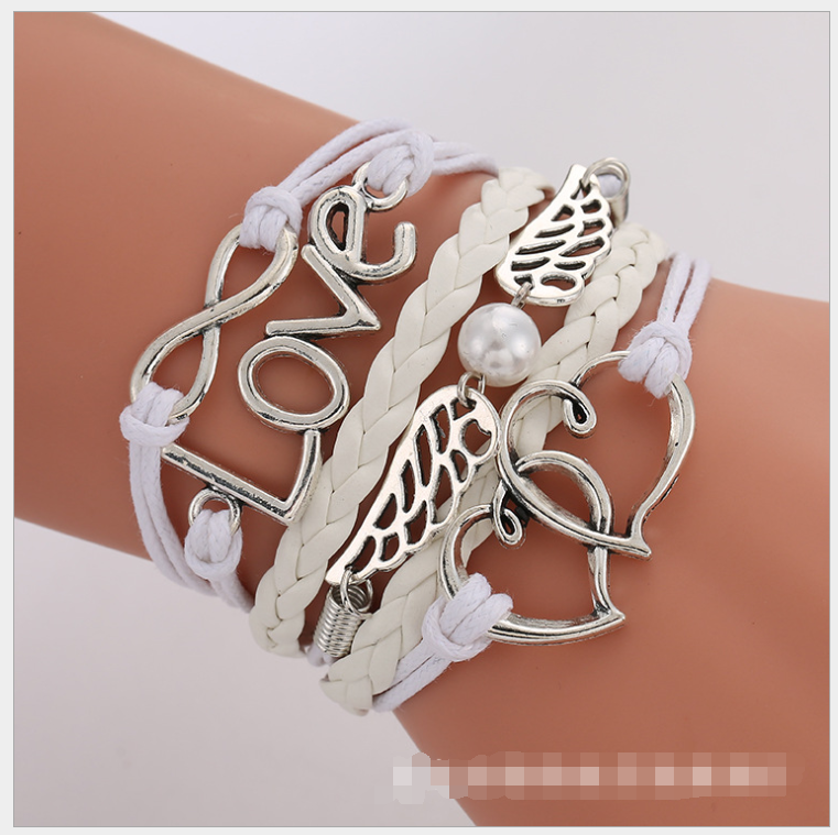 European and American big-name multi-layer woven bracelet bracelet rope