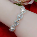 Elegant Women's Sparkling Crystal Diamond Flash Bracelet