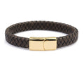 Stainless steel magnetic buckle leather leather rope