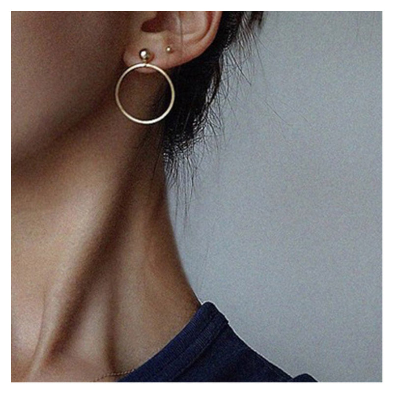 Metal ring earrings