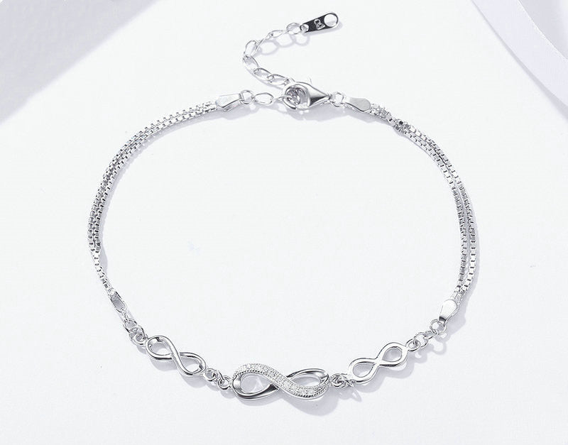 Infinity Sterling Silver Bracelet