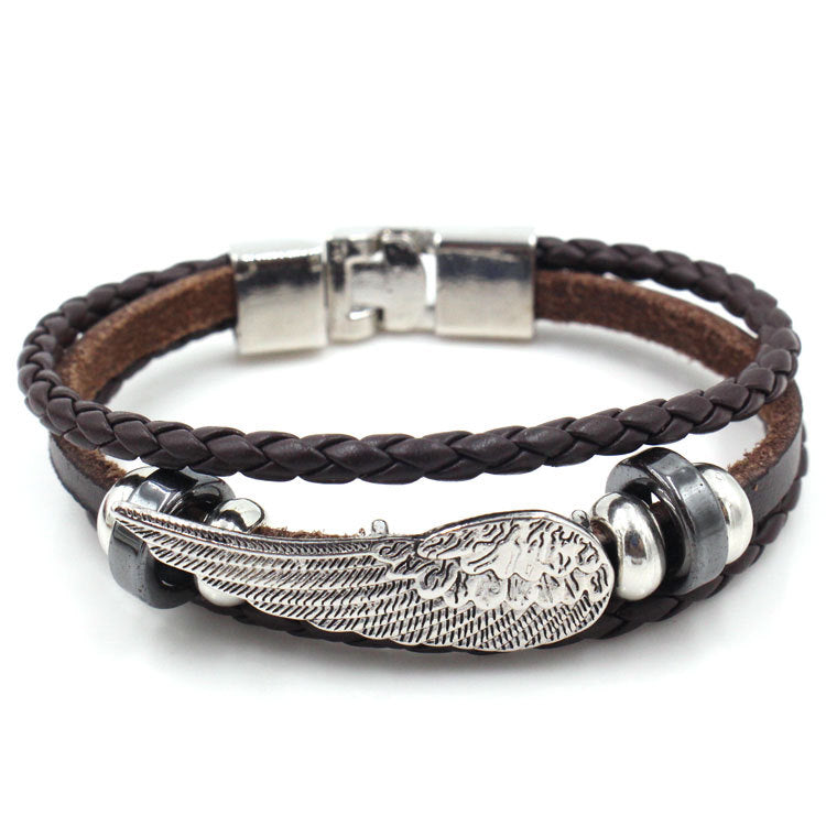 Cowhide Vintage Men's Leather Bracelet