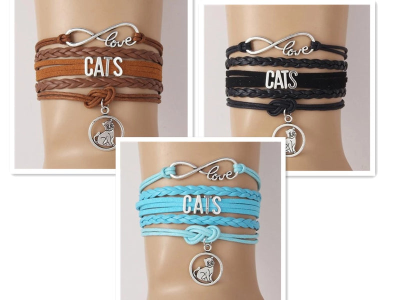 Cat charm bracelets