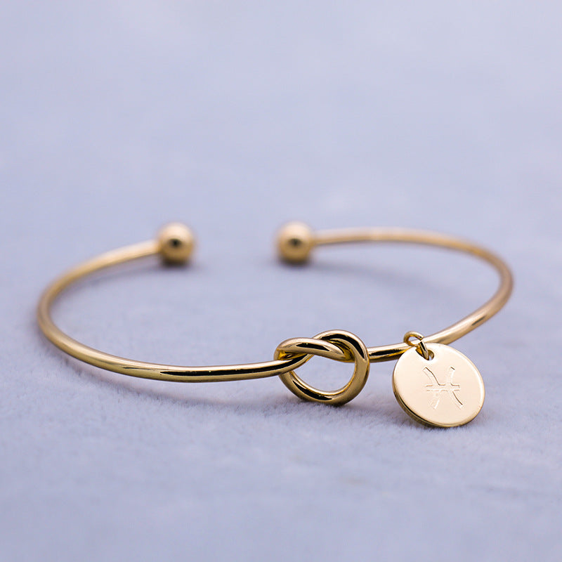 Twelve Constellation Couple Bracelet