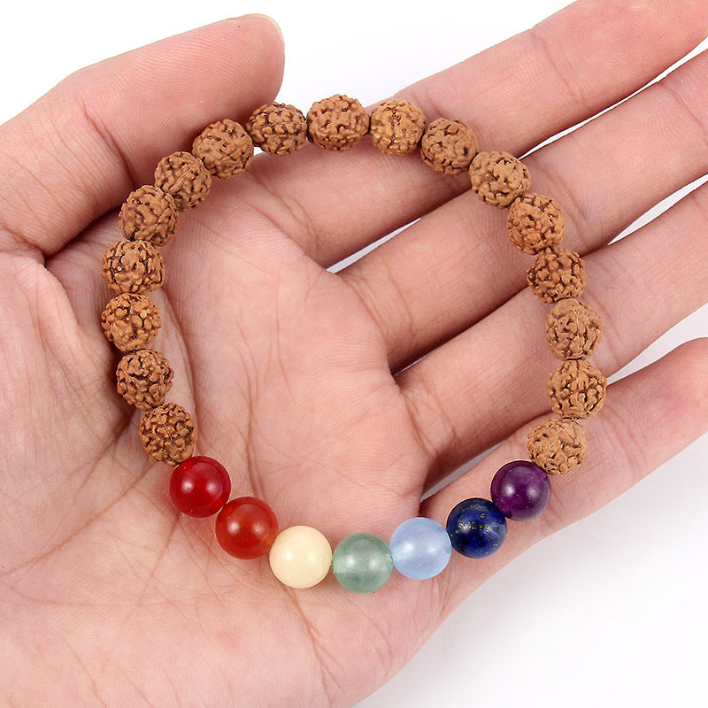 Chinese style seven chakra Yoga Beaded Bracelet