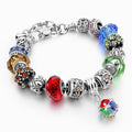Colorful handmade beaded crystal bracelet