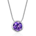 Zircon pendant necklace