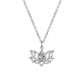 Hollow alloy lotus necklace