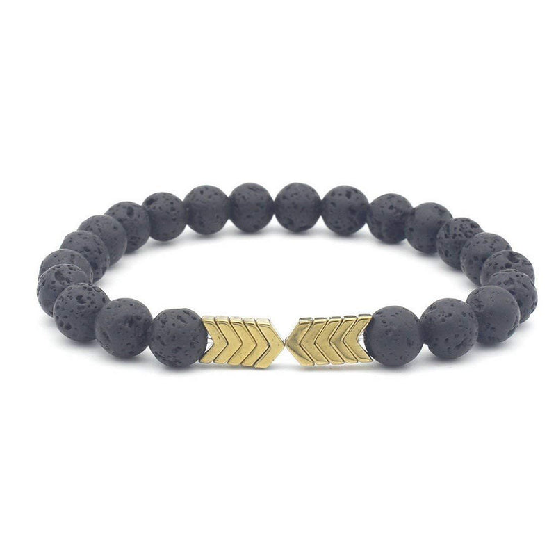 Volcanic stone magnet bracelet