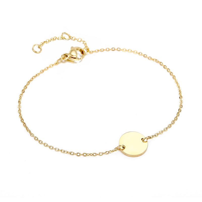 Stainless steel 8 - word bracelet bracelet