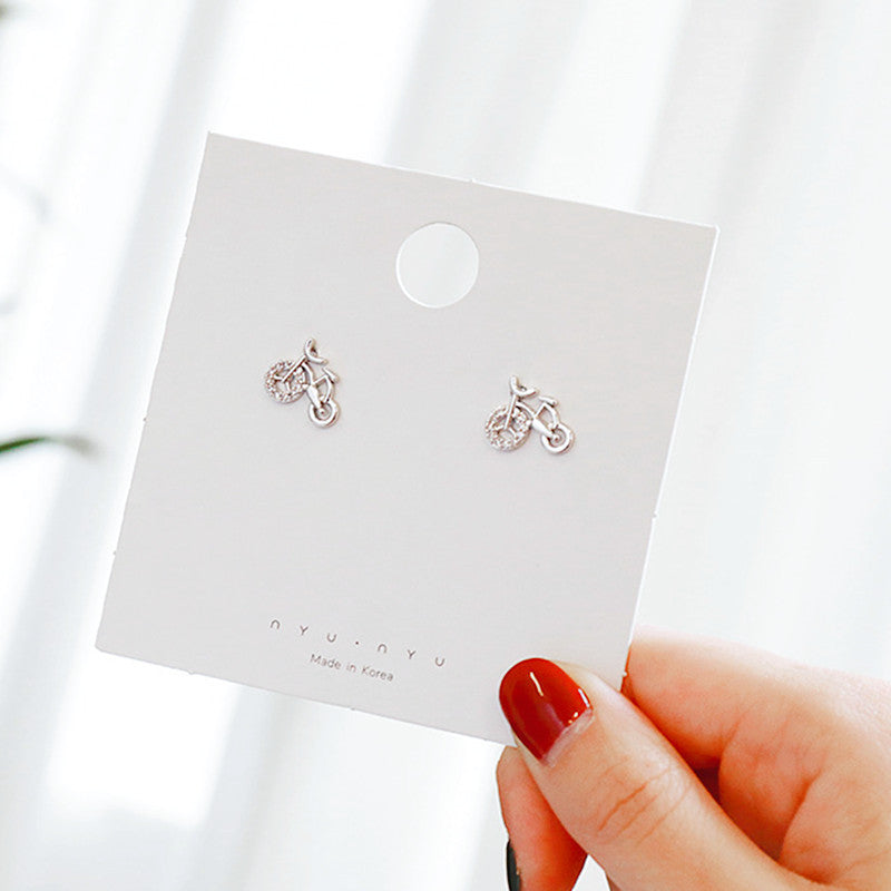 Sweet bicycle earrings