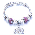 Zinc Alloy Openable Diamond Round Bead Bangle