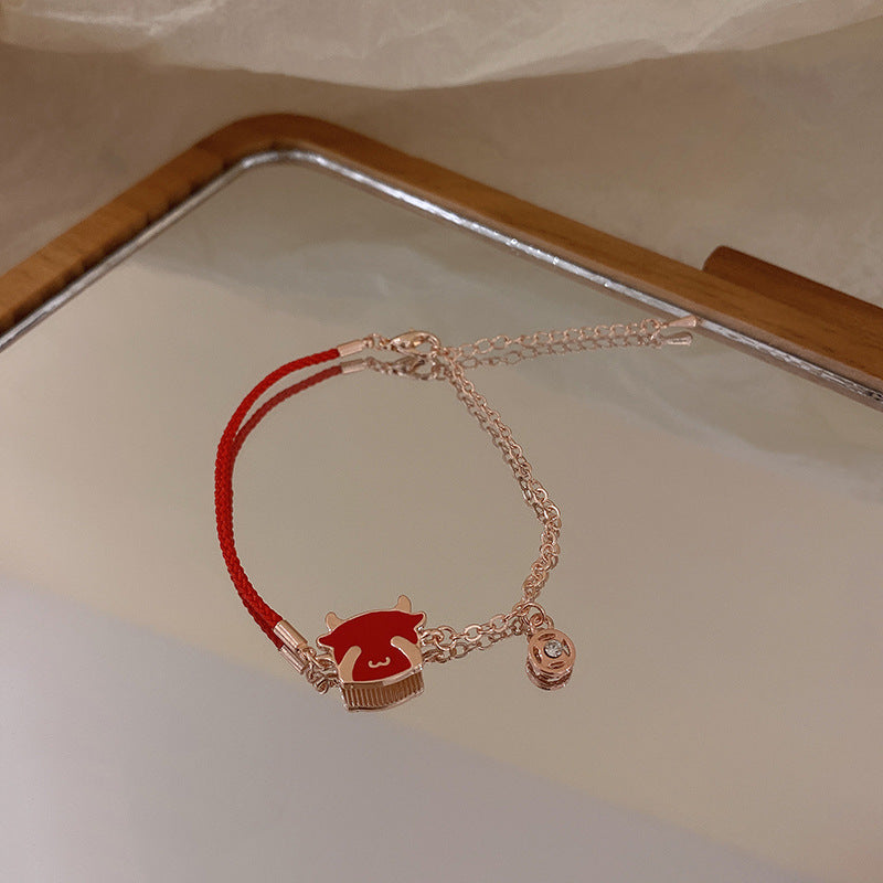 Year Of The Ox Transshipment Red String Bracelet