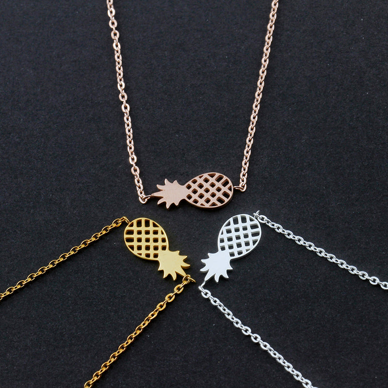 Stainless Steel Bracelet With Pineapple Charm
