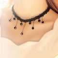 Lace hand-woven waterdrop clavicle chain fringed sweater chain