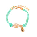 Hollow pineapple letter double bracelet