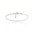 Simple imitation pearl handmade anklet