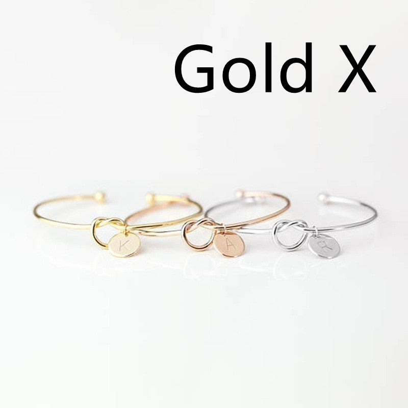 European And American Fashion Dead Knot Letter Bracelet