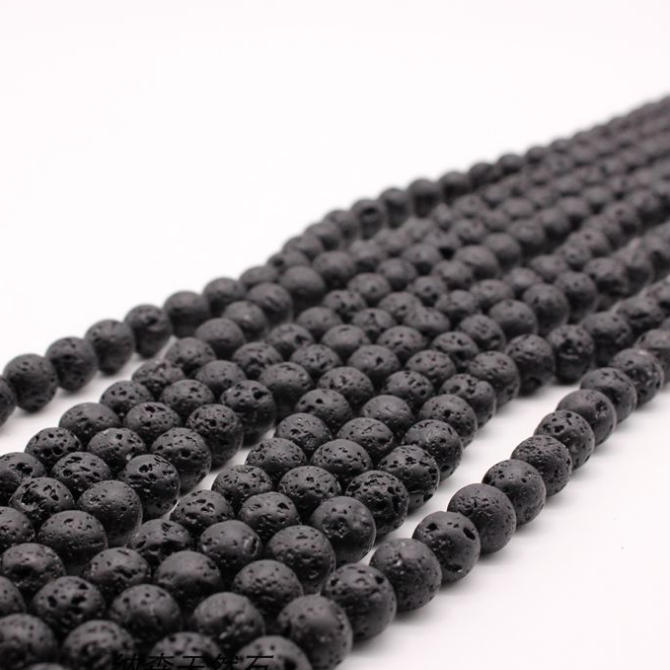 Volcanic stone loose beads