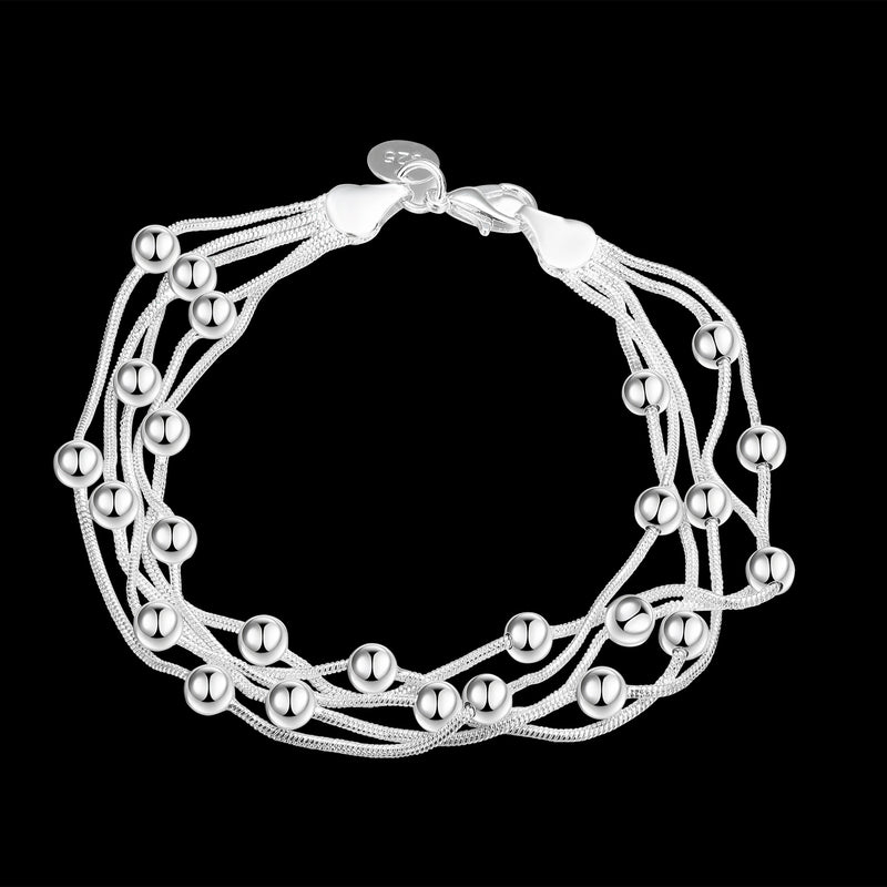 Creative five-line light bead bracelet
