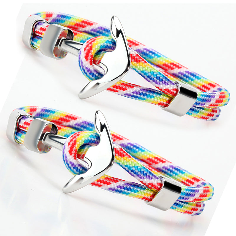 Colorful hand rope bracelet