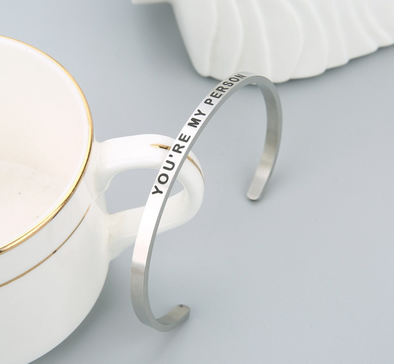 YOU'RE MY PERSON Lettering Bracelet