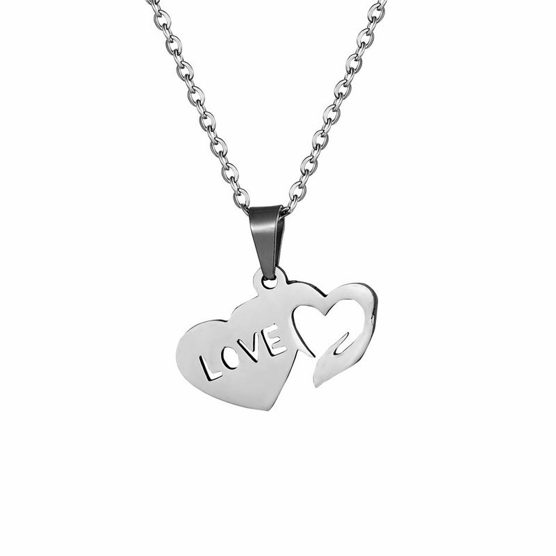 Stainless Steel LOVE Heart Jewelry Set