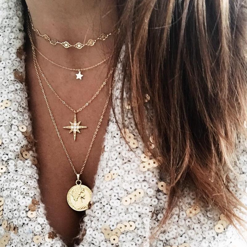 Coin Meteor Necklace