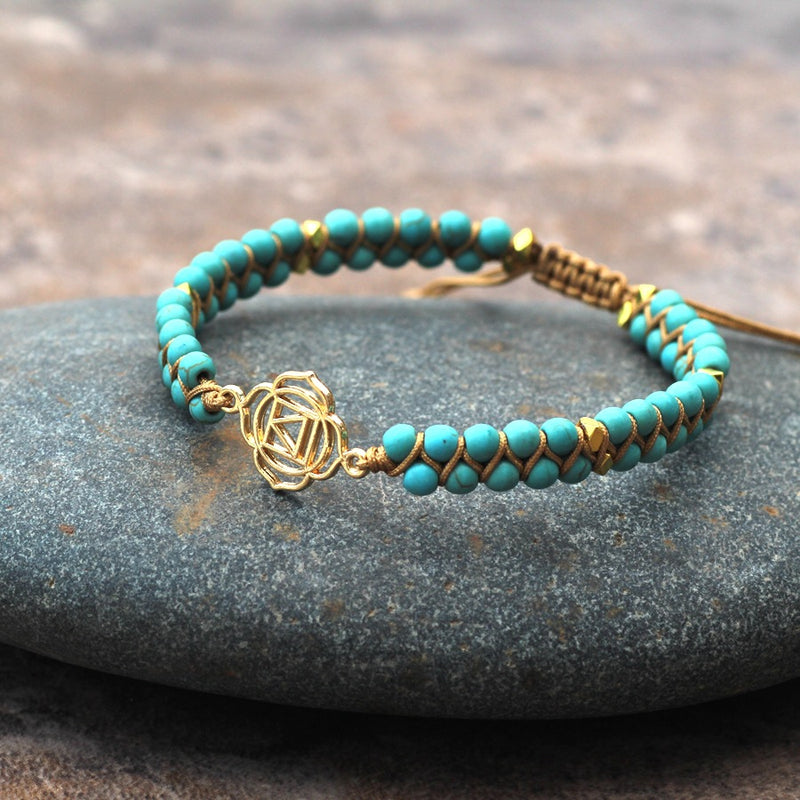 Double braided yoga bracelet