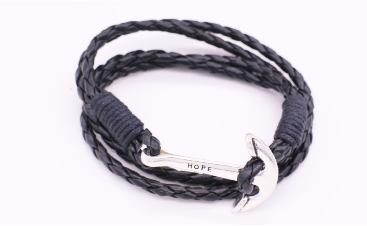 Anchor Bracelet Weave Multilayer Men's Jewelry
