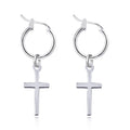 Alloy Cross Pendant Earrings