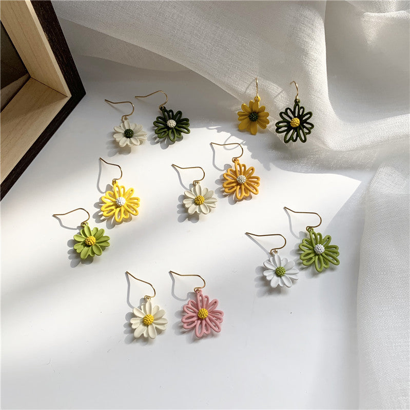 Korean temperament simple female forest earrings