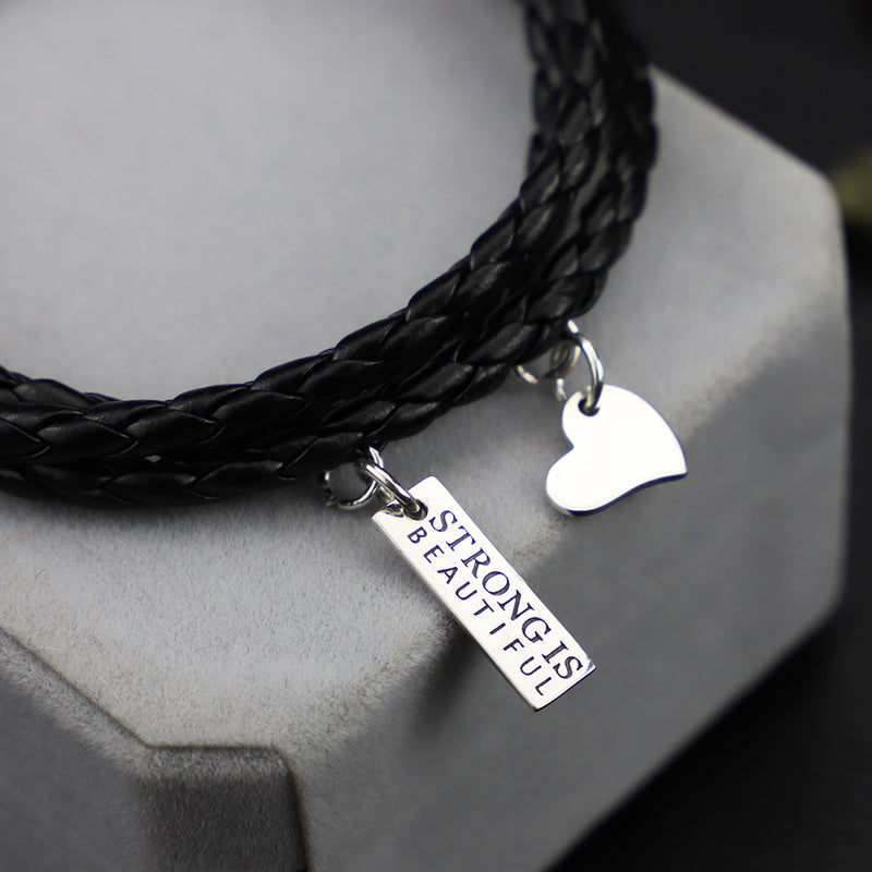 Genuine 925 sterling silver heart pendant and strong beautiful bracelet
