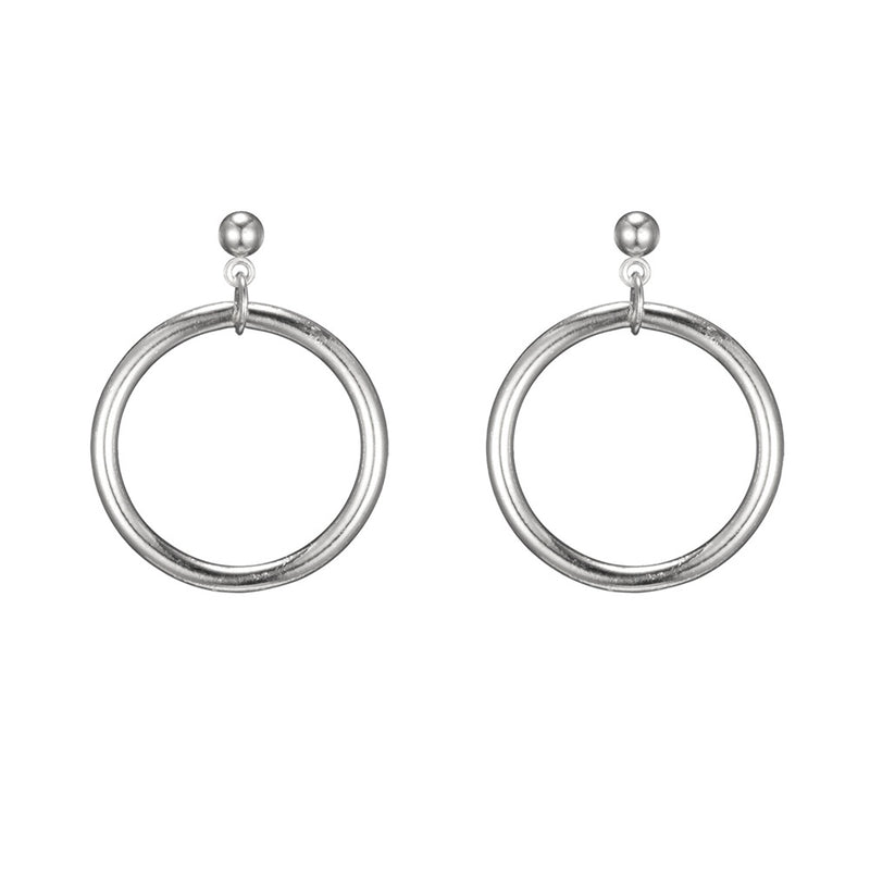 Metal ring earrings