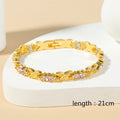 Ladies' Interlocking Gold And Diamond Magnet Bracelet