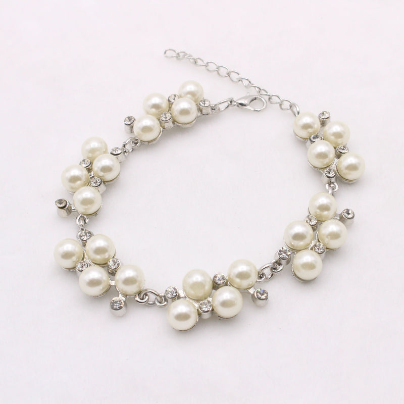 Pearl And Diamond Bracelet