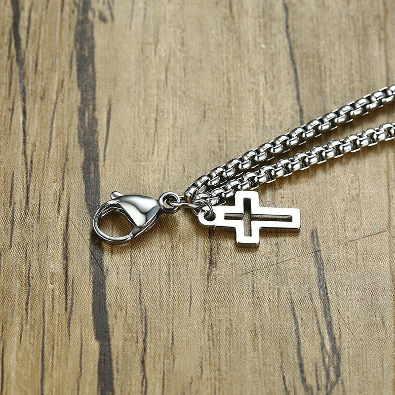Men's Hollow Cross Bracelet